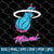 Miami Heat SVG - Miami Heat Vice Logo - Miami Heat Logo SVG - Layered Miami Heat SVG - Miami Heat PNG