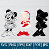 Minnie Mouse Christmas SVG - Disney Christmas SVG - Minnie Mouse Santa Hat SVG - Layered SVG - Minnie SVG - Minnie Christmas SVG - Christmas SVG - Minnie Mouse Peeking SVG - Minnie Outline SVG - Minnie Cut File