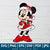 Minnie Mouse Christmas SVG - Minnie Mouse Santa Hat SVG - Layered SVG - Great for Sublimation or Cricut