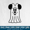 Minnie Boo Halloween SVG, Minnie Mouse Ghost SVG PNG DXF, Great for Sublimation or Cricut & Silhouette - CoolSvg