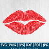 Distressed Lips SVG - Grunge Kiss SVG - Red Lips Clipart - CoolSvg