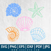 Sea Shells SVG - Seashells SVG - Beach SVG - Summertime SVG - CoolSvg