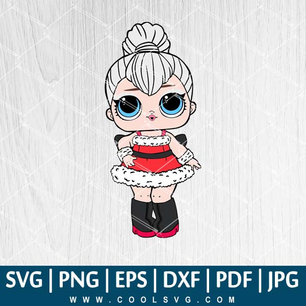 Sleigh Babe SVG - Lol Doll Vector - Lol Surprise Dolls SVG - Lol Doll SVG - Lol Doll PNG