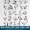 Snoopy SVG - Snoopy SVG Bundle - Puppy Cartoon SVG - Dog House SVG - Snoopy's doghouse SVG - Great for Sublimation or Cricut - CoolSvg