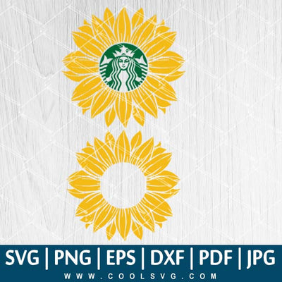 Sunflower Starbucks SVG - Sunflower SVG - Sunflower Starbucks Vector - Sunflower PNG - CoolSvg