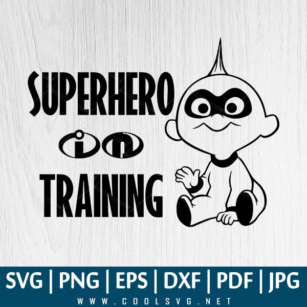 Baby Boy SVG PNG EPS DXF, Superhero In Training SVG, Kids Funny Boy SVG, Great for Sublimation & Cricut - CoolSvg