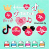Tik Tok SVG Bundle - Tik Tok Logo Vector - Musically Logo With Crown - mysvg