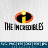 The Incredibles Logo SVG PNG EPS DXF Vector, Great for Sublimation, Cricut, Silhouette