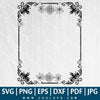 Vintage Frame SVG - Frame with Flowers - Picture Frames - Rectangle Frame SVG - CoolSvg