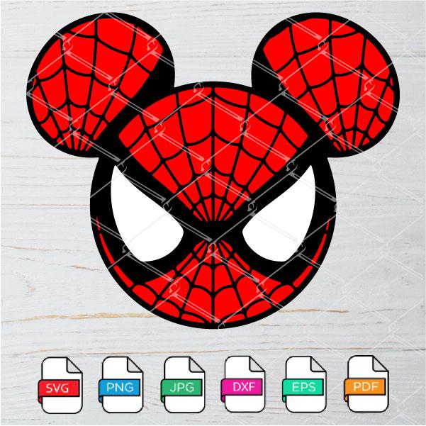Spiderman Mickey Mouse SVG