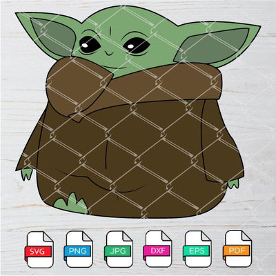 Baby Yoda SVG Cut Files - mysvg