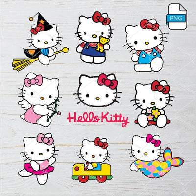 Hello Kitty Clipart Bundle - mysvg
