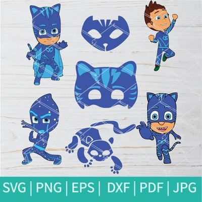 PJ Masks SVG - CATBOY  SVG Bundle -Disney SVG - SUPERBOY SVG - mysvg
