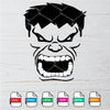 The Incredible Hulk Face svg- Hulk face SVG - Avengers SVG - mysvg