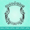 Picture Frame SVG - Decorative Border Ornament SVG - Vector Frame - CoolSvg