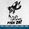FISH ON SVG - FISH ON PNG - FISHING SVG - CoolSvg