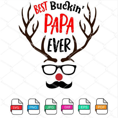 Best Buckin' Papa Ever SVG - mysvg