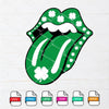 St Patrick Lips with Tongue SVG - mysvg
