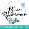 Blue blossoms SVG - mysvg