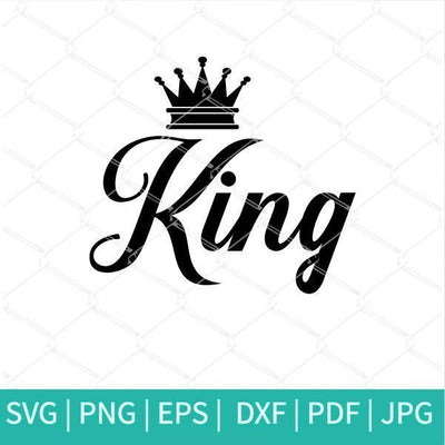 King and Queen SVG cut files - King svg - Queen svg - mysvg
