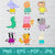 Peppa Pig Animals Clipart Bundle | Peppa Pig Animals Vector | Cartoon SVG