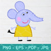 Peppa Pig Animals Clipart Bundle - Peppa Pig Animals Vector - mysvg