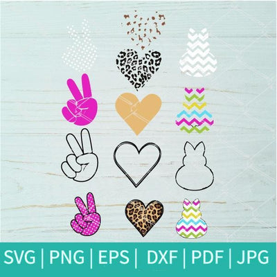 Peace Love Easter SVG - Easter SVG - mysvg