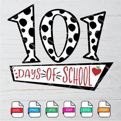 101 Days of School SVG - mysvg