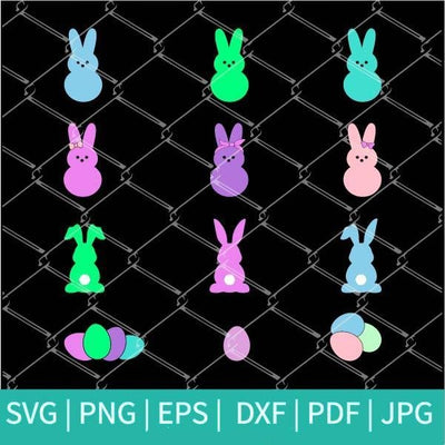 Easter SVG Bundle - Easter Peeps SVG - Easter Eggs SVG - Easter Bunny Svg - mysvg