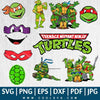 Ninja Turtles SVG Bundle - Ninja Turtles SVG - Ninja Turtle PNG - Ninja Turtles Vector - Layered SVG Files - CoolSvg