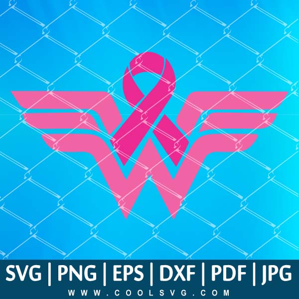 Breast Cancer Wonder Woman SVG | Wonder Woman SVG | Wonder Woman PNG