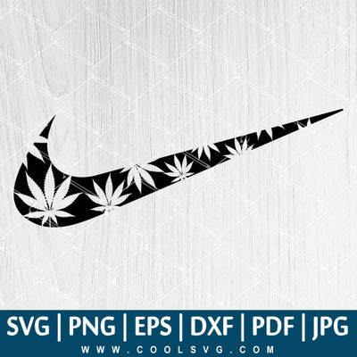 Marijuana SVG - Weed Nike SVG - Nike SVG - Cannabis SVG