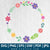 Circular Floral Frame | Floral Circle SVG | Flower Circle Clipart | Flower Wreath SVG