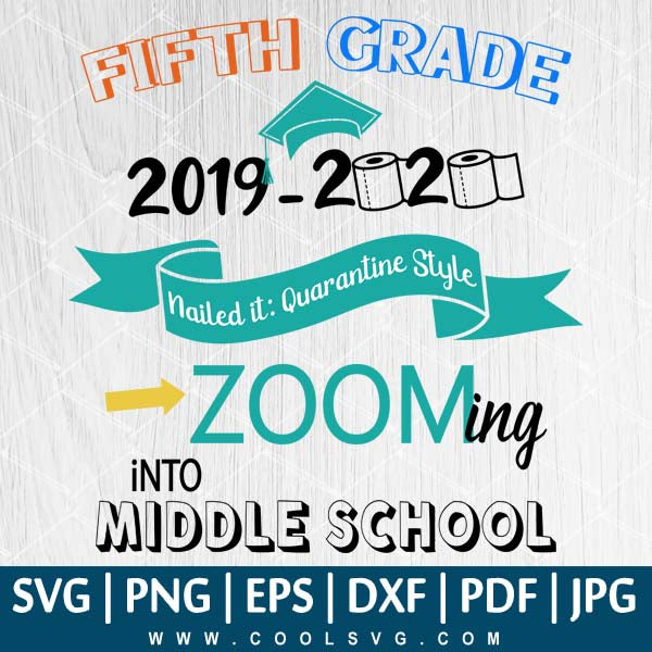 Fifth Grade 2019-2020 SVG |  Graduation 2020 SVG | Quarantine SVG | Class of 2020 SVG - CoolSvg