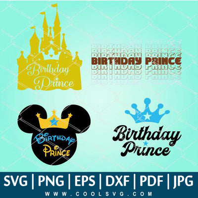 Birthday Prince SVG Bundle - Birthday Boy SVG - CoolSvg