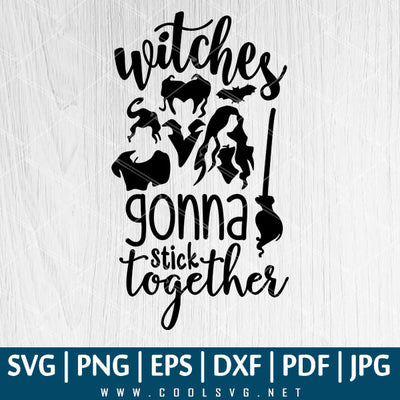 Sanderson Sisters SVG PNG EPS DXF File, Hocus Pocus SVG bundle, Halloween SVG Great for Cricut & Silhouette Cameo - CoolSvg