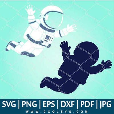 Floating Astronaut In Space Svg - Astronaut Svg - CoolSvg