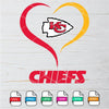 Chiefs Heart SVG - Kansas City Chiefs SVG - mysvg